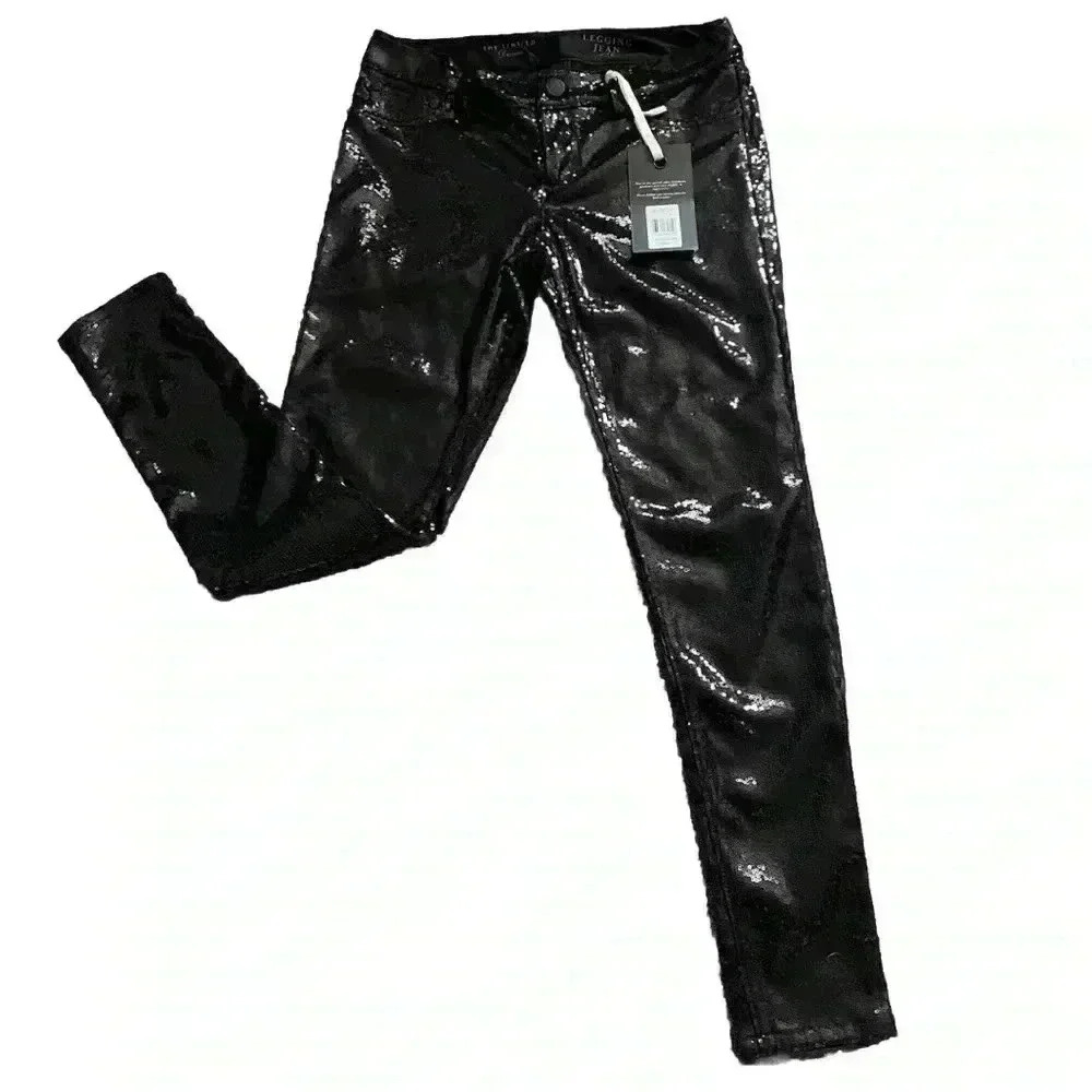 The Limited Black Sequin Jeggings - size 6 - NWT
